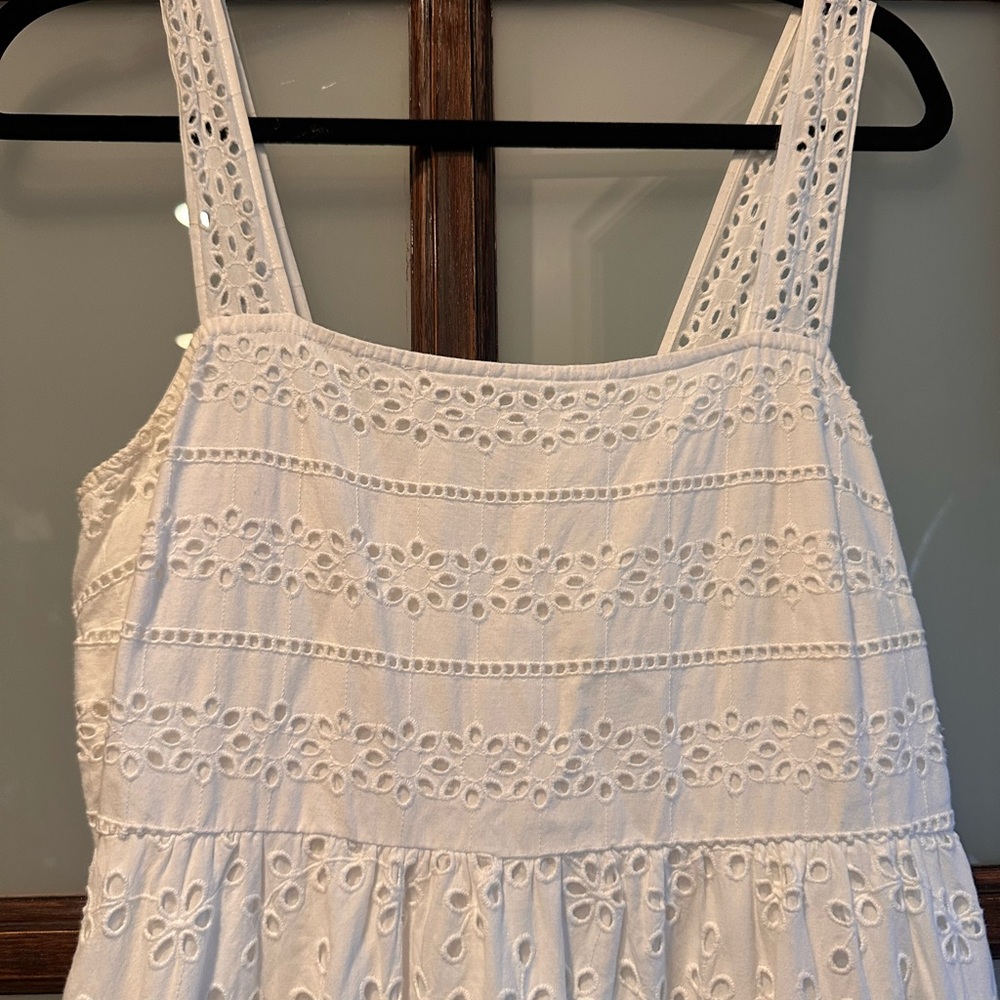 Marks & Spencer White Eyelet Maxi Dress - Picture 2 of 3